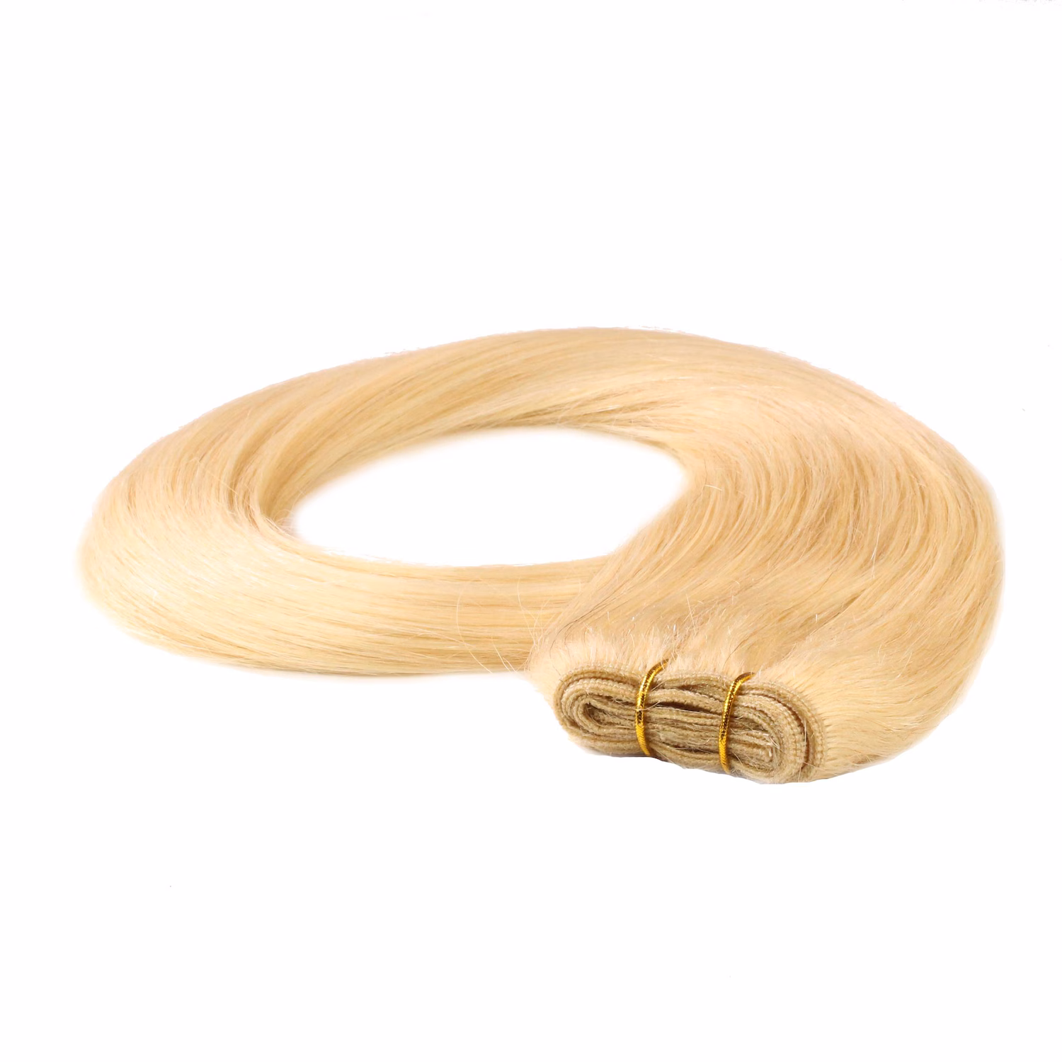 Tresse Extensions Echthaar #9/0 Lichtblond 100g