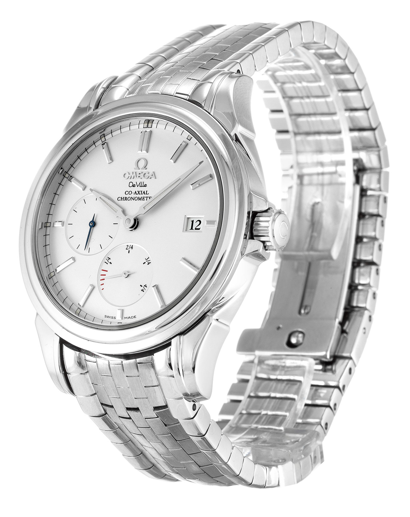 Replica Omega De Ville Co-Axial White Dial Stick Markers 4532.31.00 38.7MM
