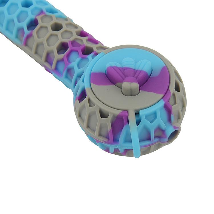 Honeybee Camouflage Silicone Pot Pipe