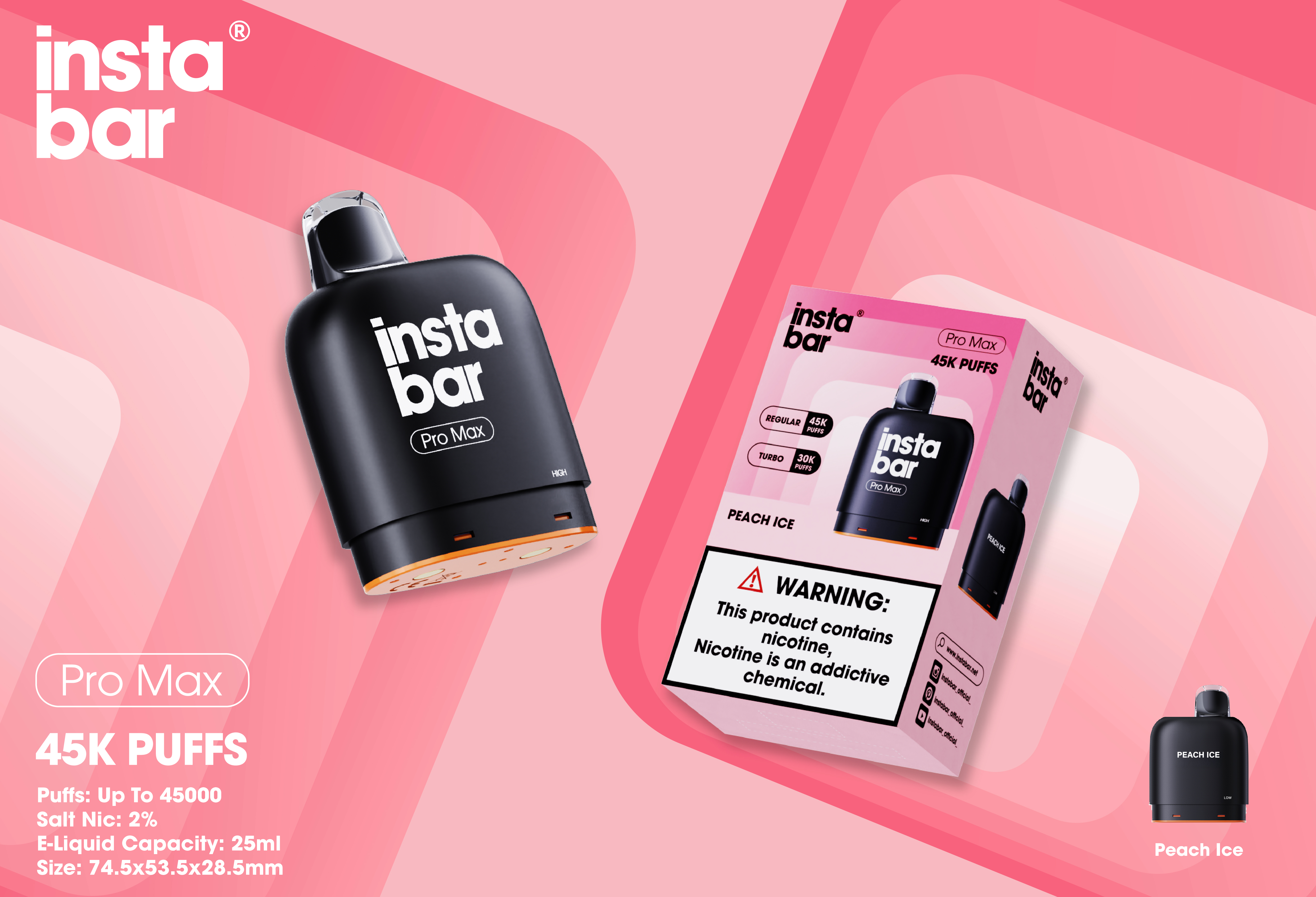 Instabar Pro Max 45K POD(Wymienny wkład)