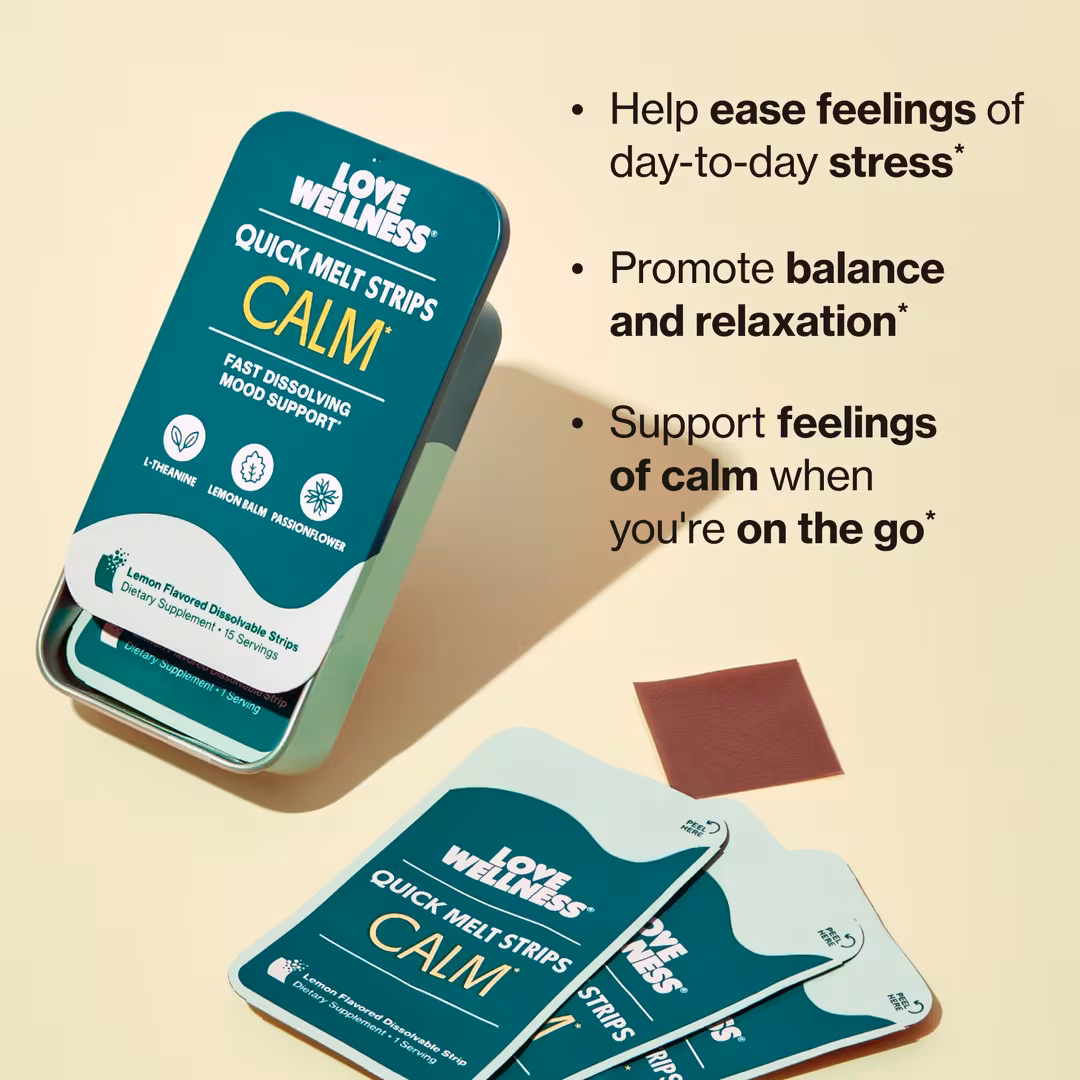 Love Wellness  CALM Quick Melt Strips