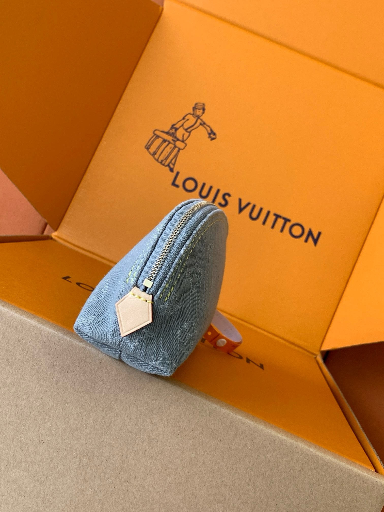 Louis Vuitton LV Denim Monogram Pochette Cosmetique PM Top Quality (Sales)