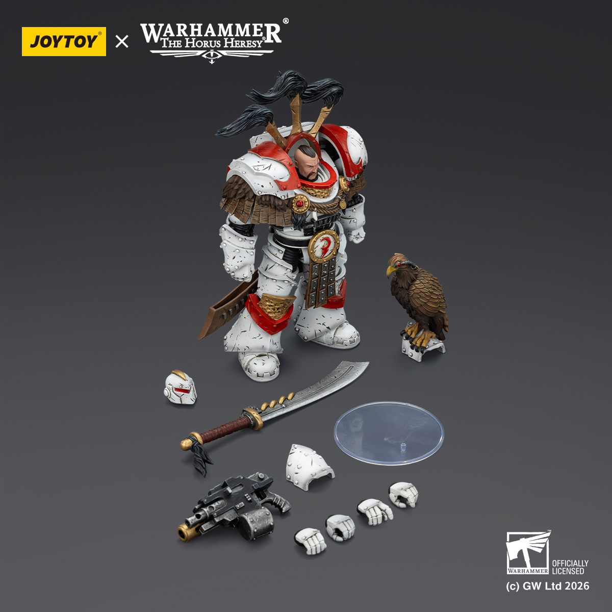 JOYTOY Warhammer 40K 1: 18 White Scars Stormseer Consul and Legion Praetor in Cataphractii Terminator Armour - JOYTOY WORLD