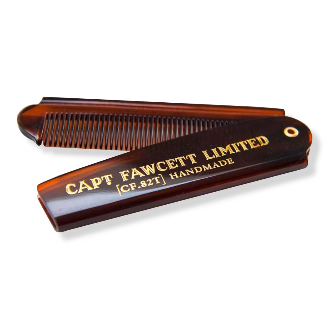 Captain Fawcett  Folding Pocket Beard Comb