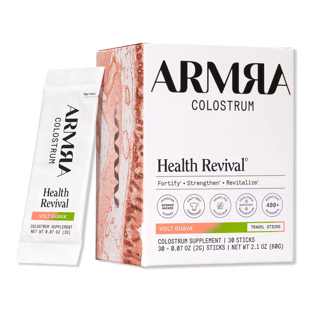 ARMRA Colostrum  Volt Guava Health Revival Travel Sticks