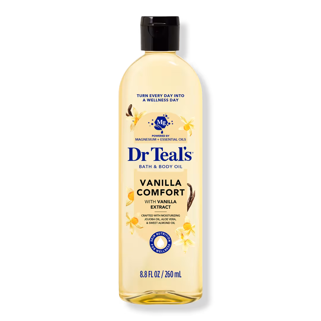Dr Teal's  Moisturizing Bath & Body Oil, Vanilla Comfort