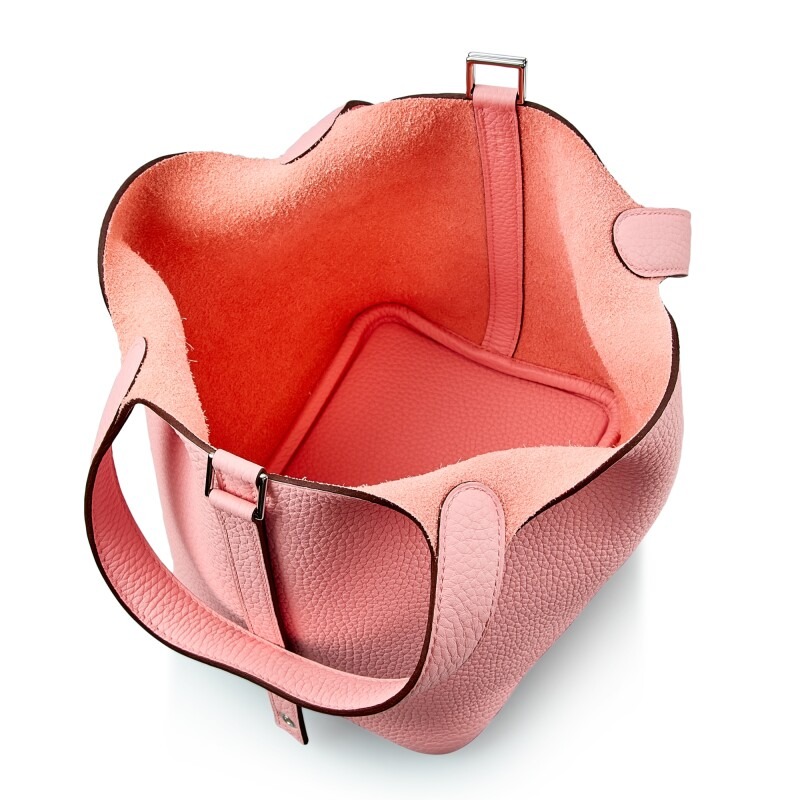Hermes Clemence Picotin Lock Bag Silver Hardware - Light Pink Bag