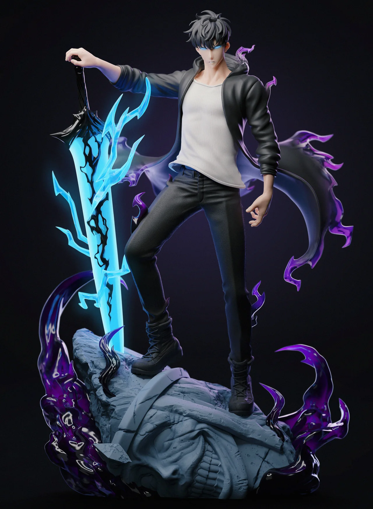Solo Leveling - Sung Jinwoo | 1:4 Resin Statue | von Player 1 Studio