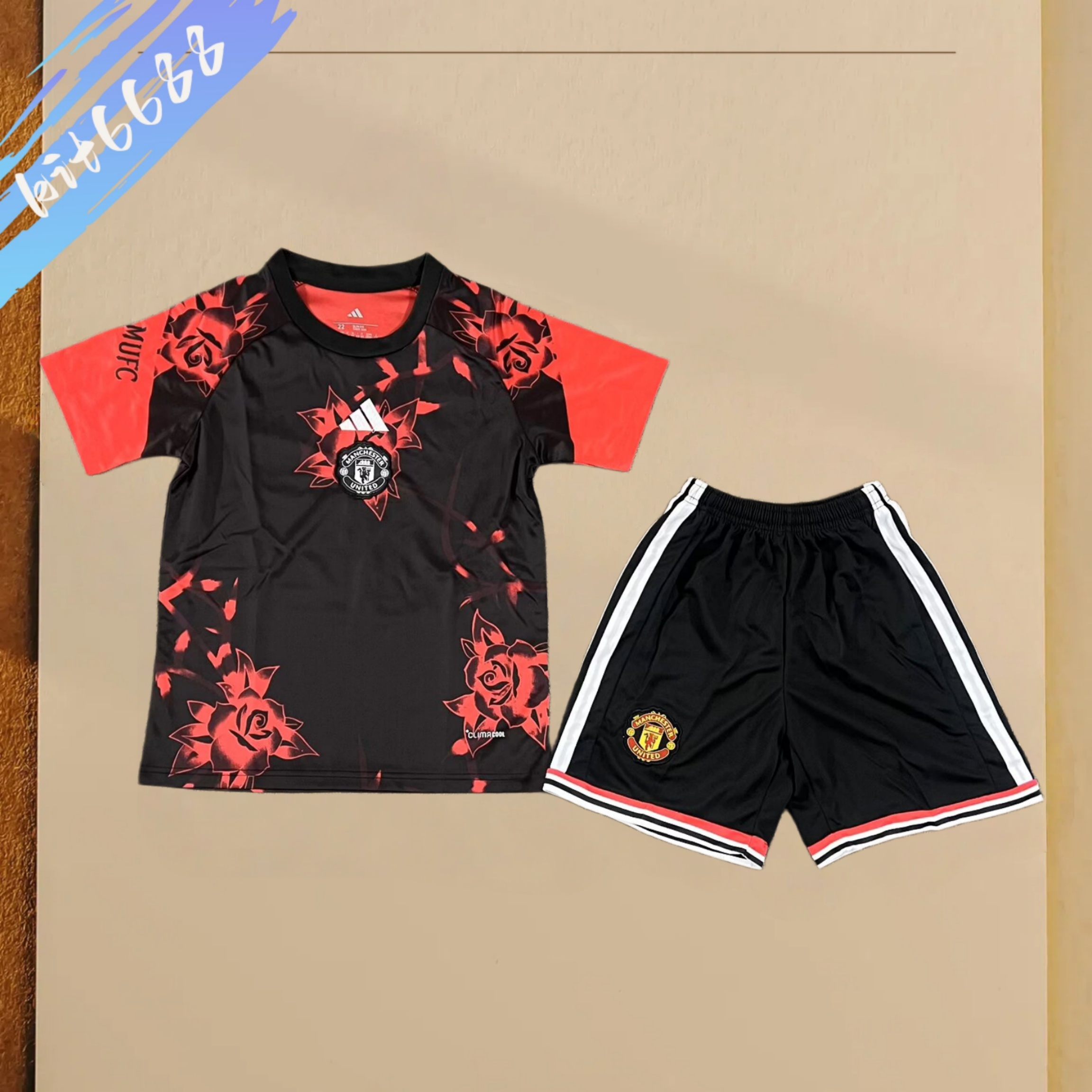2026/2027 Manchester United training suit Football Soccer (Adult Kids Kit socks）