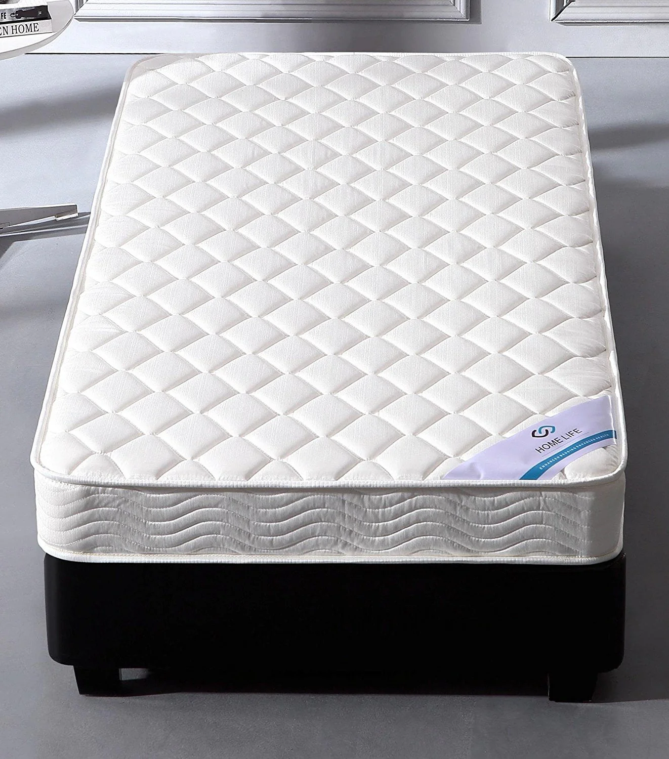 LIFE Home Spring 6" Twin Mattress, White