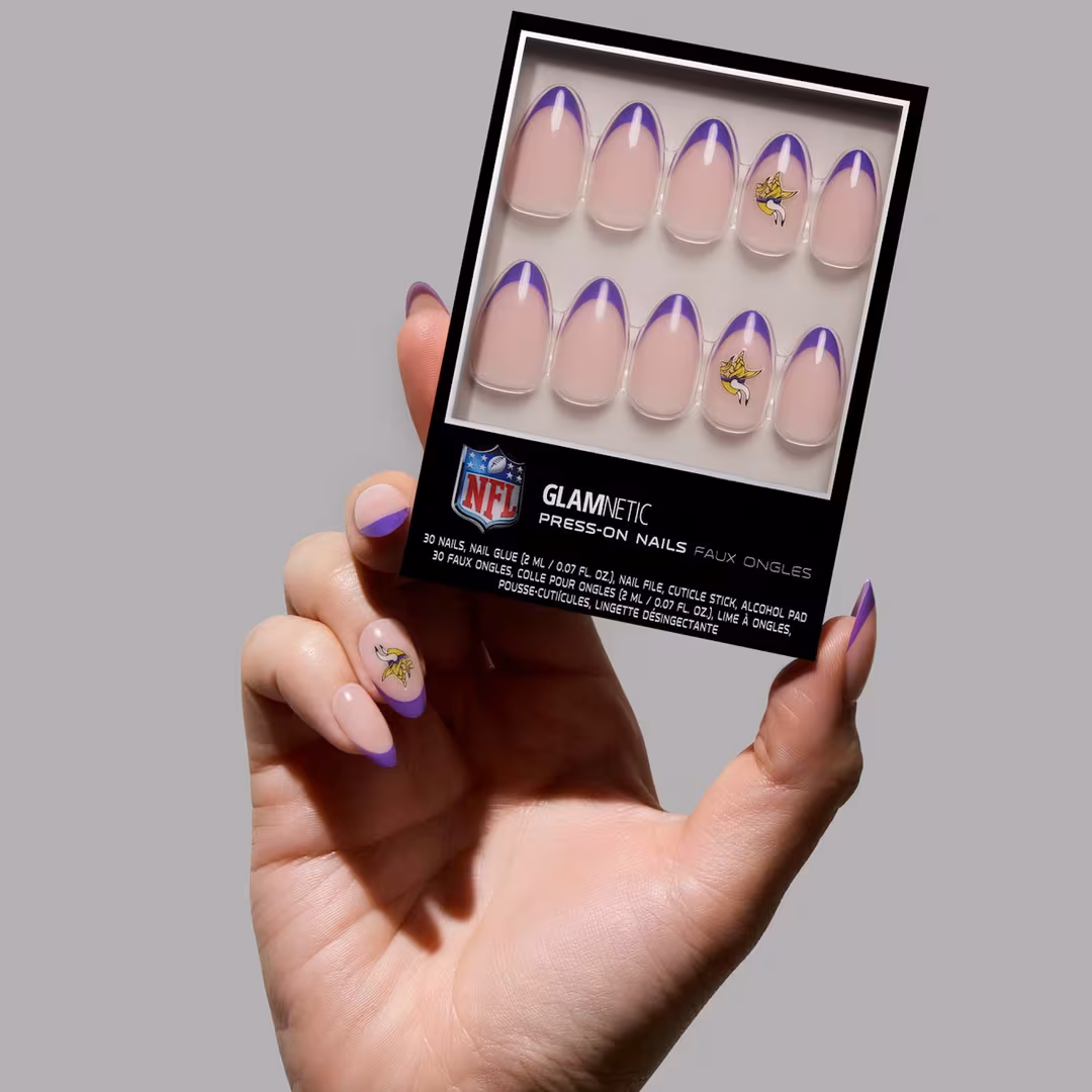 Glamnetic x Fanatics Nail  Minnesota Vikings Press-On Nails