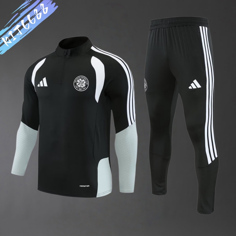 26/27 Celtics Adult Half Zip Training Suit (Adult and Children's Set)