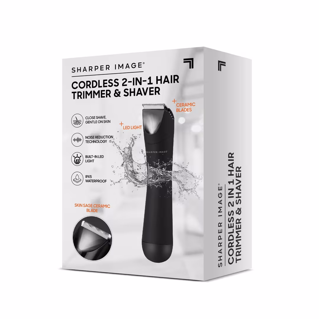 Sharper Image  Cordless 2-In-1 Hair Trimmer & Shaver