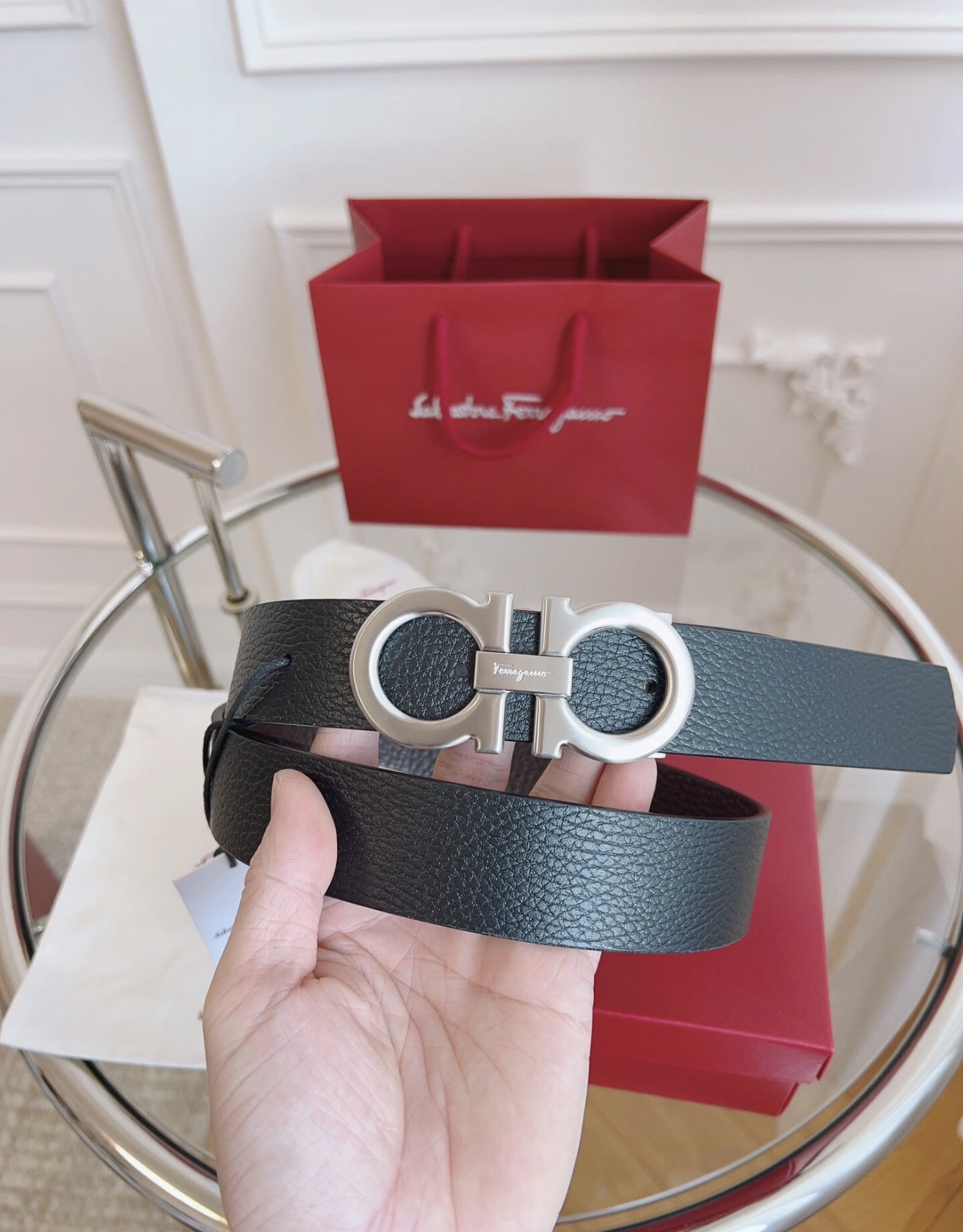 Ferragamo Belt-4CM - CCSHOES