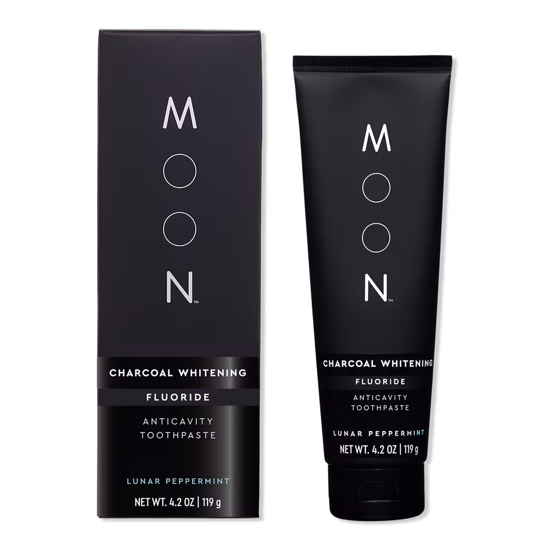 Moon  Charcoal Whitening Stain Removal Toothpaste with Fluoride