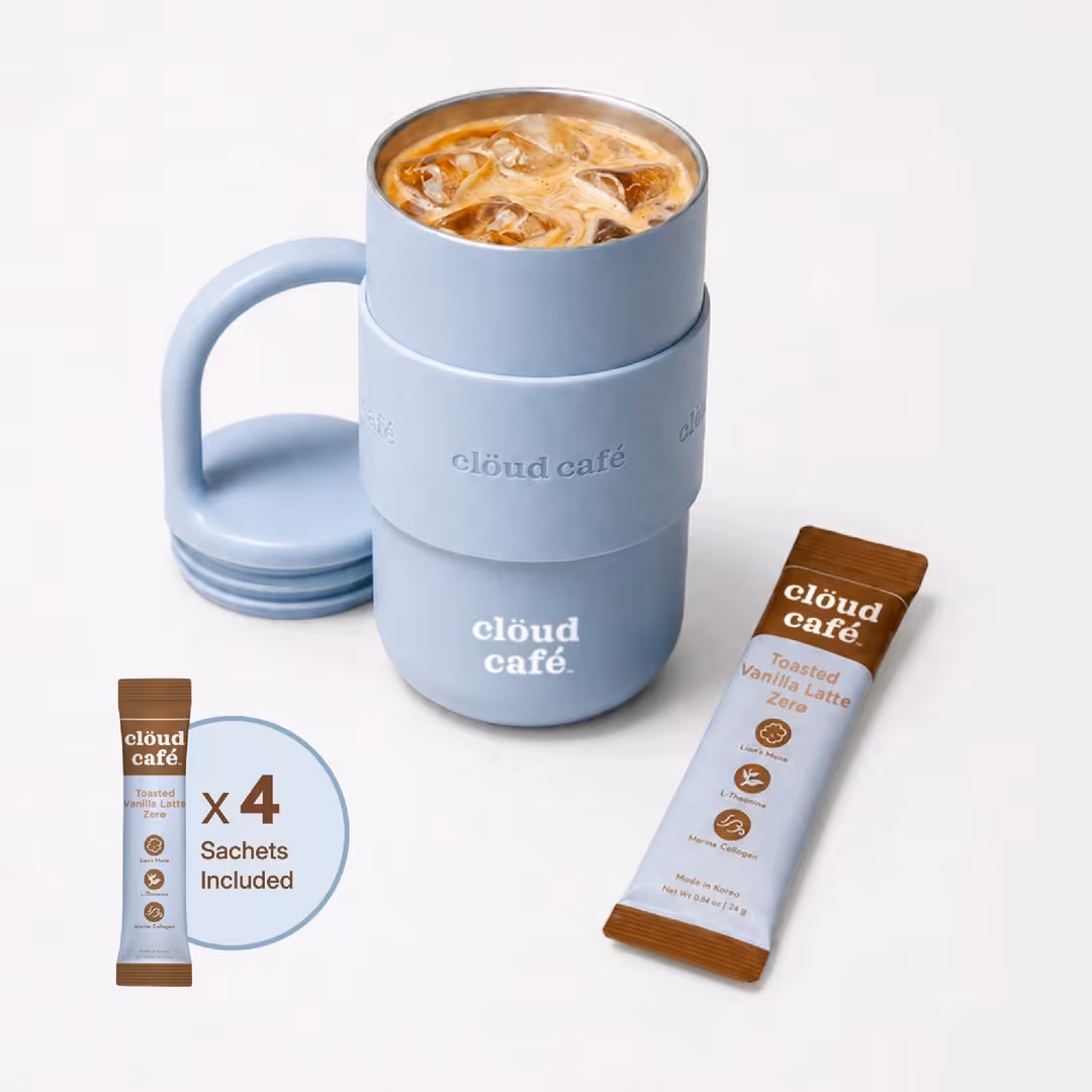 clöud café  Toasted Vanilla Latte Collagen Coffee Gift Set