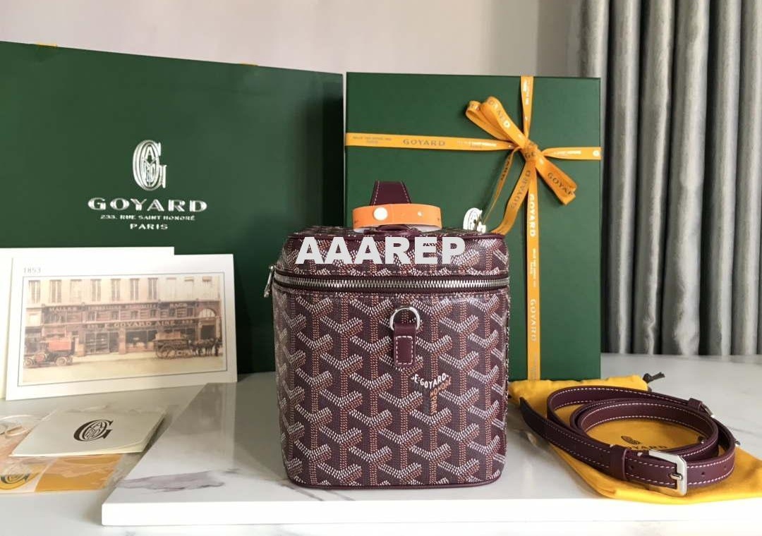 Replica Goyard MUSEVAPMLTY01CL03P Muse Vanity Case PM Bag Wine Red