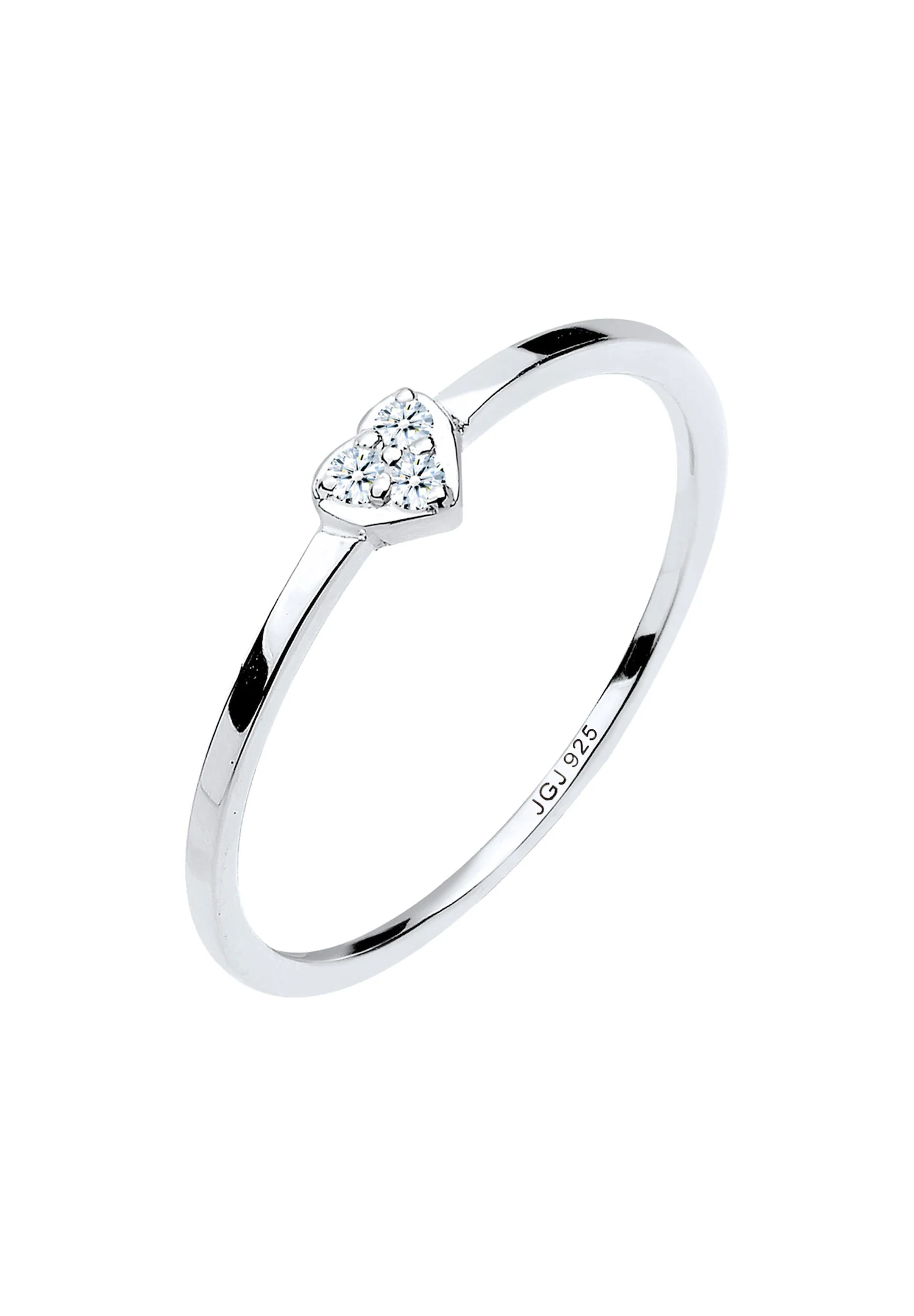 Herz Symbol Diamant 0.04 ct. 925er Sterling Silber