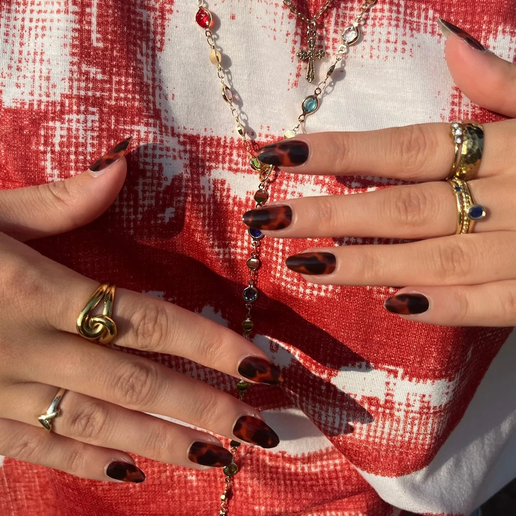 Nail Sticker Lava Leopard