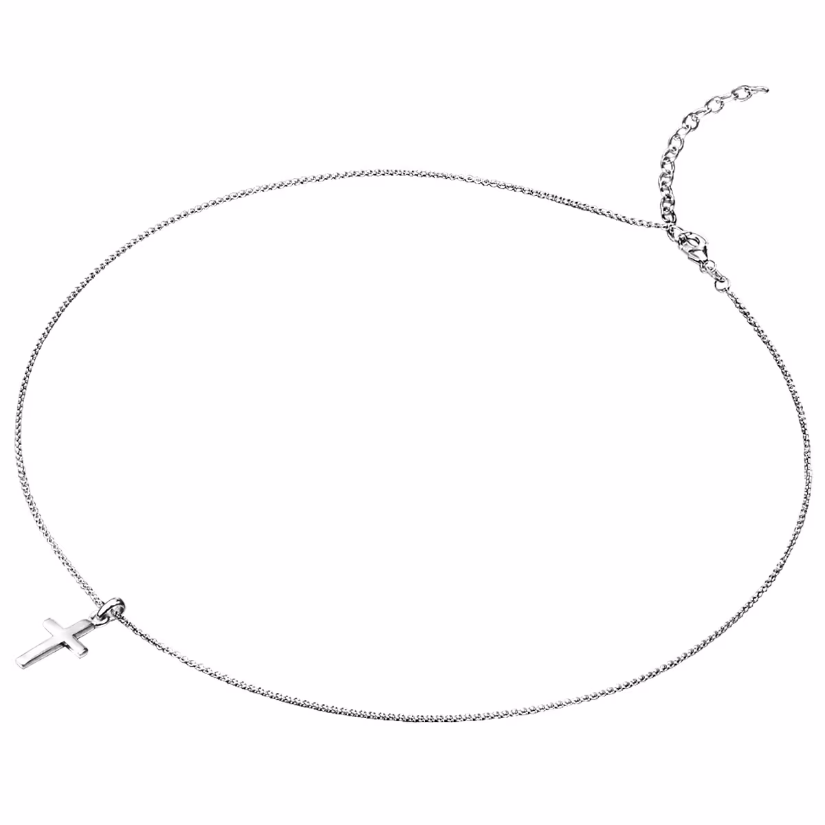 Halskette Kreuz Sterling Silber in Silber