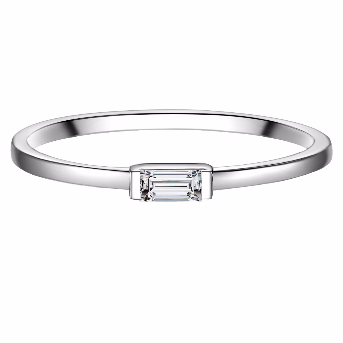 Ring Sterling Silber Zirkonia in Silber