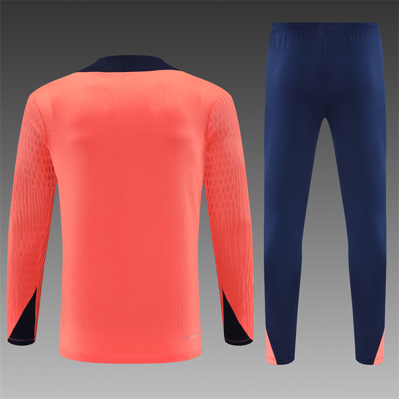 2024/2025 Barcelona Orange Pink Half Zip Tracksuit (Adult Kit)