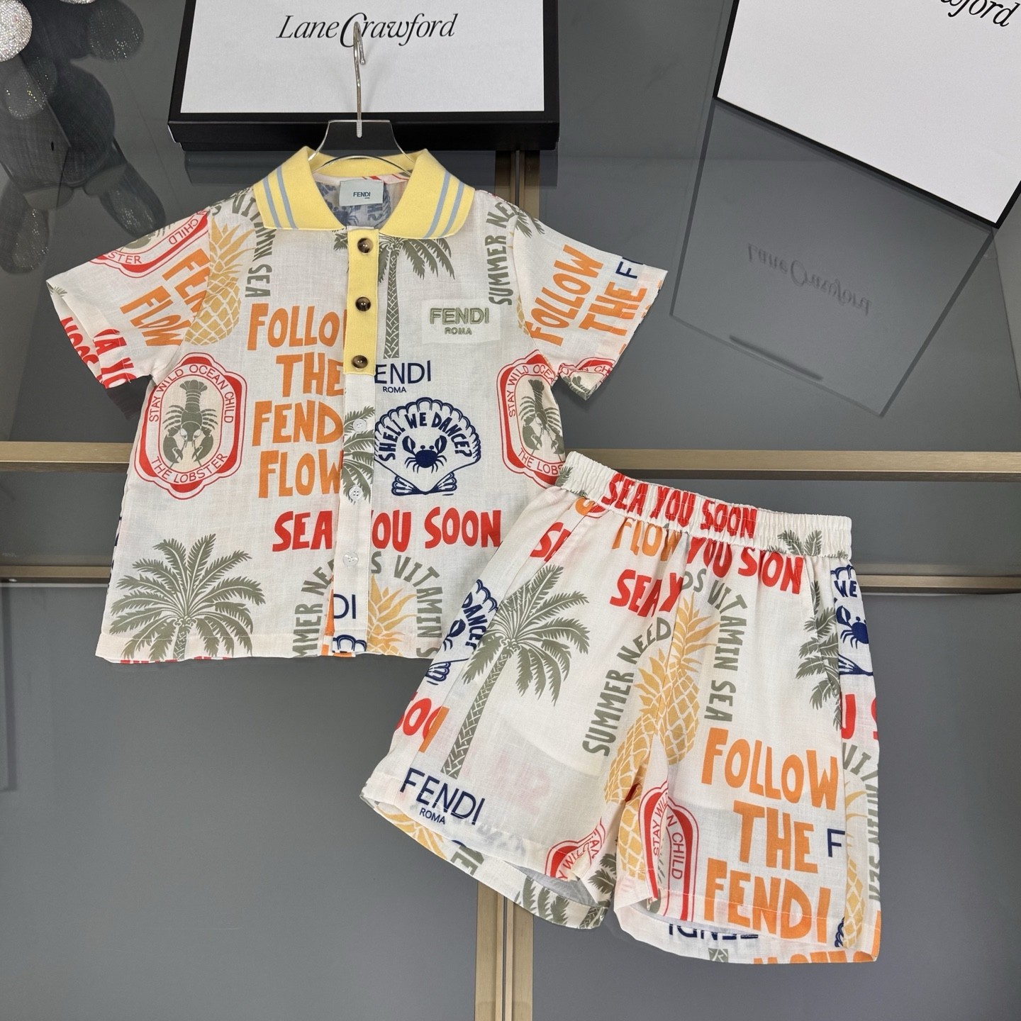 Fendi Summer Graphic Coordinate Kid Set