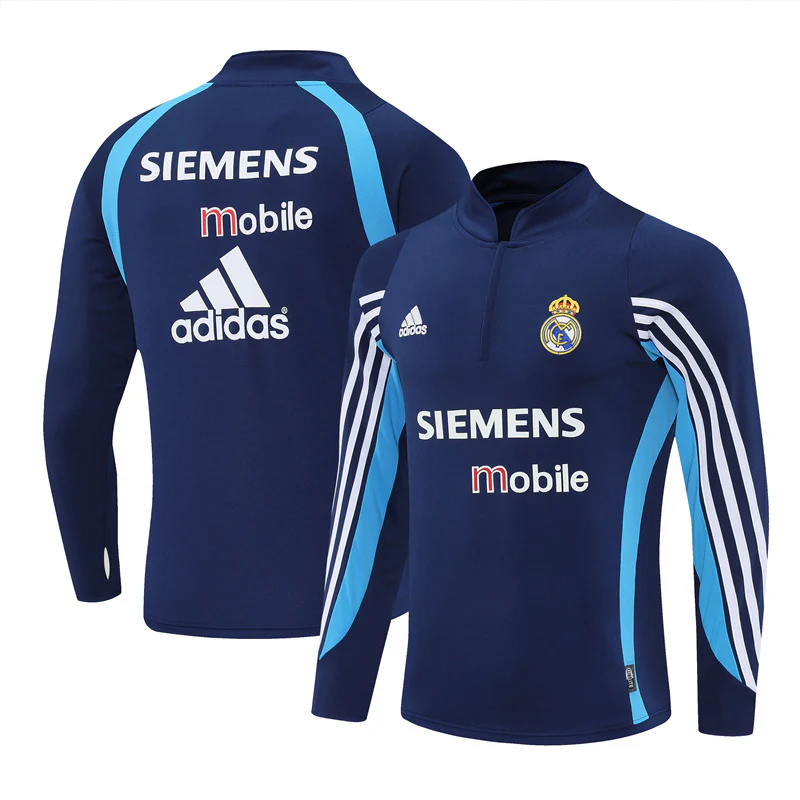 Real Madrid Training Jacket Men 2003 2004 Blue