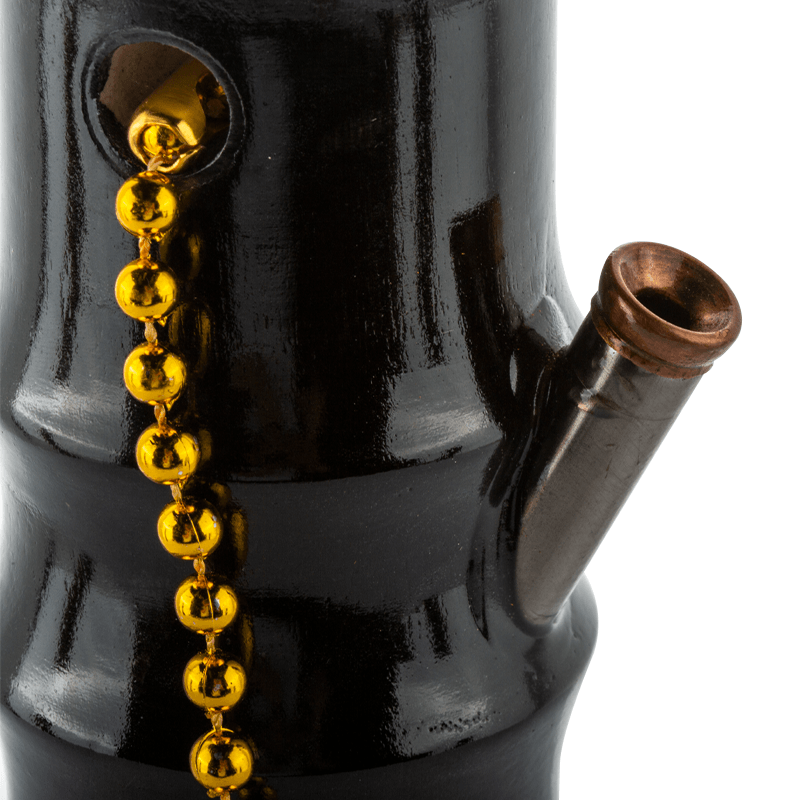 7 Black Wooden Water Bong