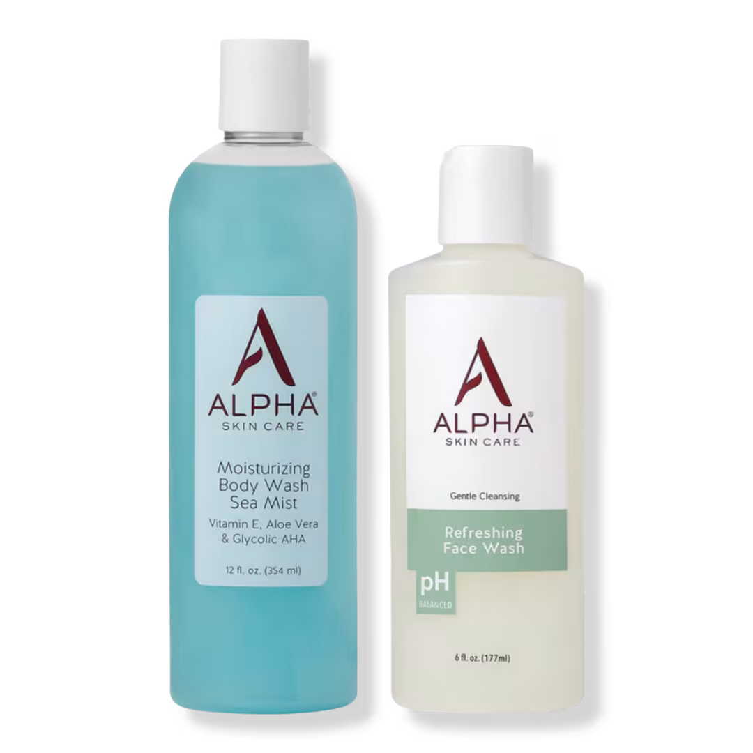 Alpha Skincare  Face and Body Wash Set