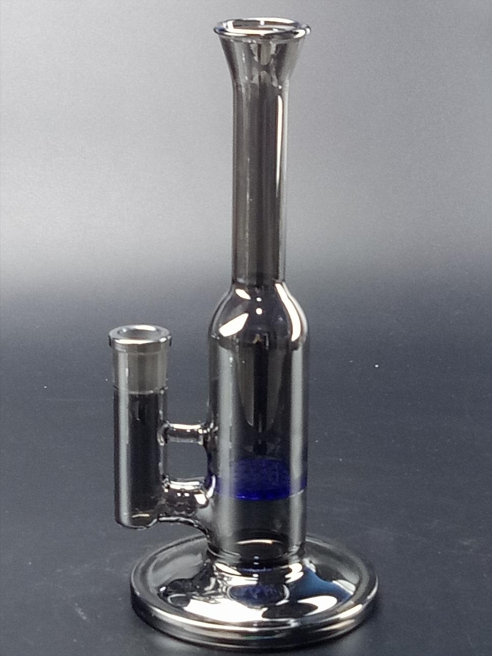 8 Gray Glass Honeycomb Perc Bong