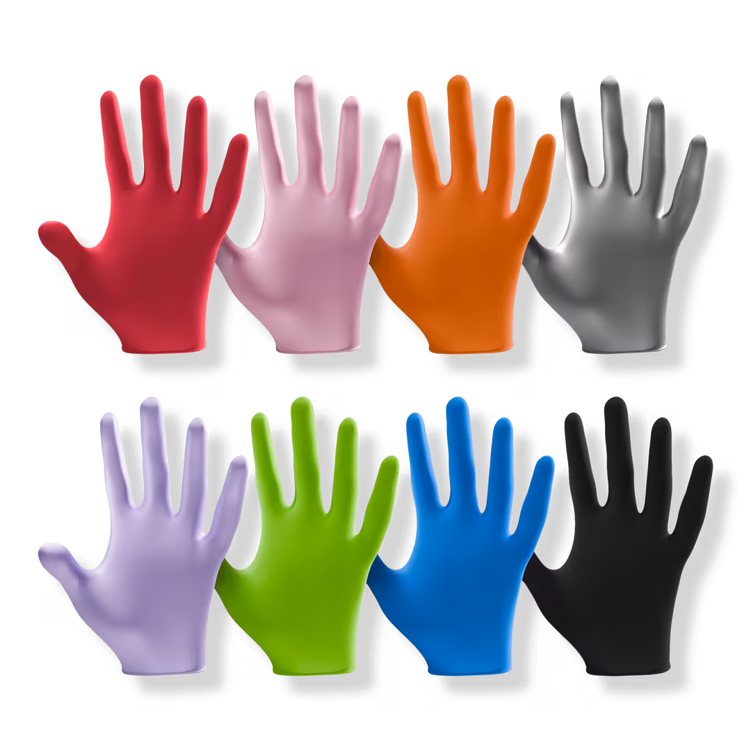 L3VEL3  Nitrile Disposable 8 Boxes Assorted Powder-Free Gloves