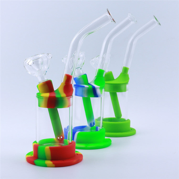8 LED Luminous Silicone Detachable Dab Rig