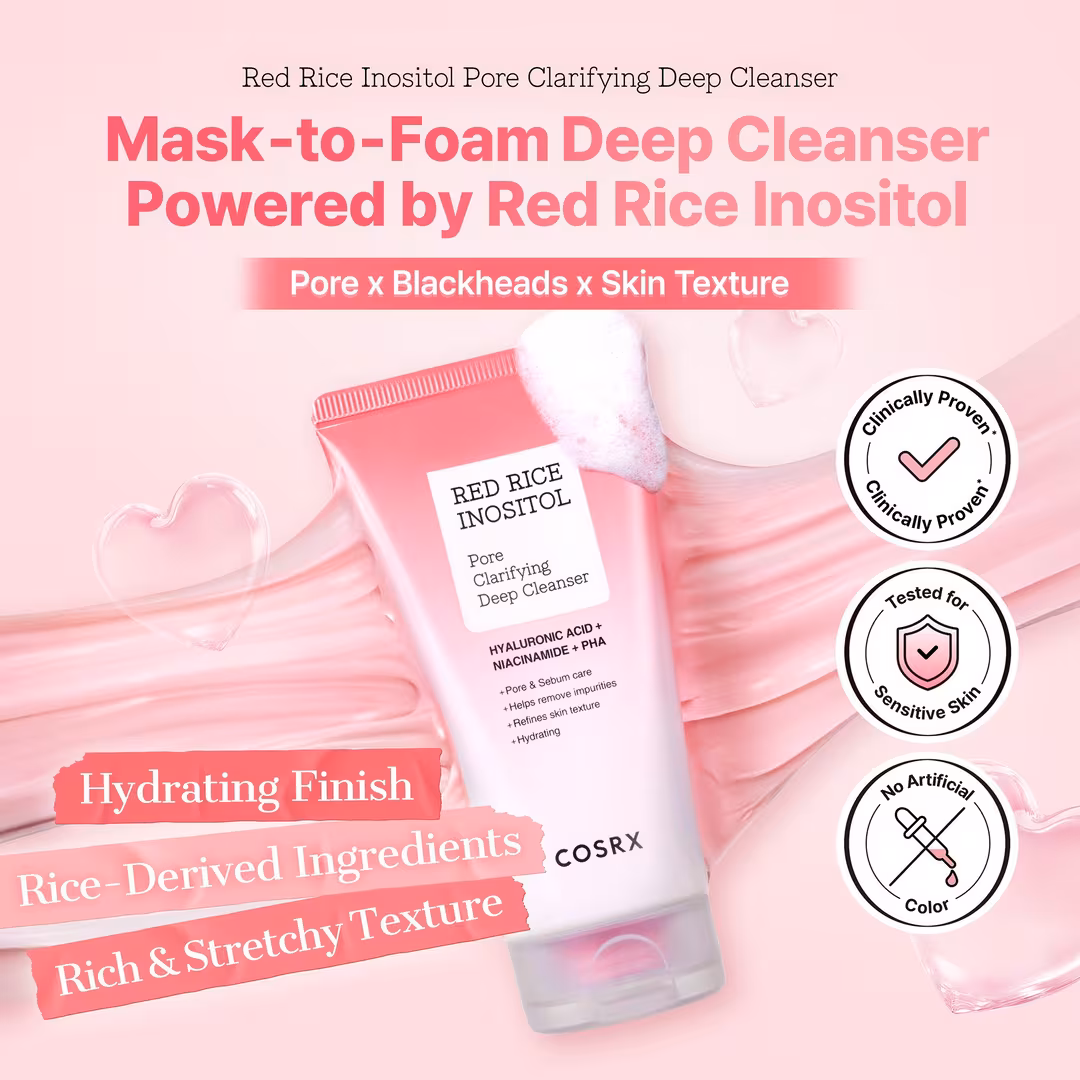 COSRX  Red Rice Inositol Pore Clarifying Deep Cleanser