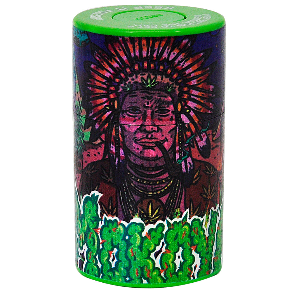 Plastic Can Marijuana Container