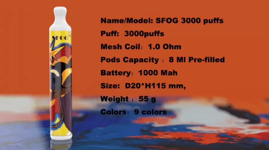 SFOG Disposable Vape Pen 3000 Puffs