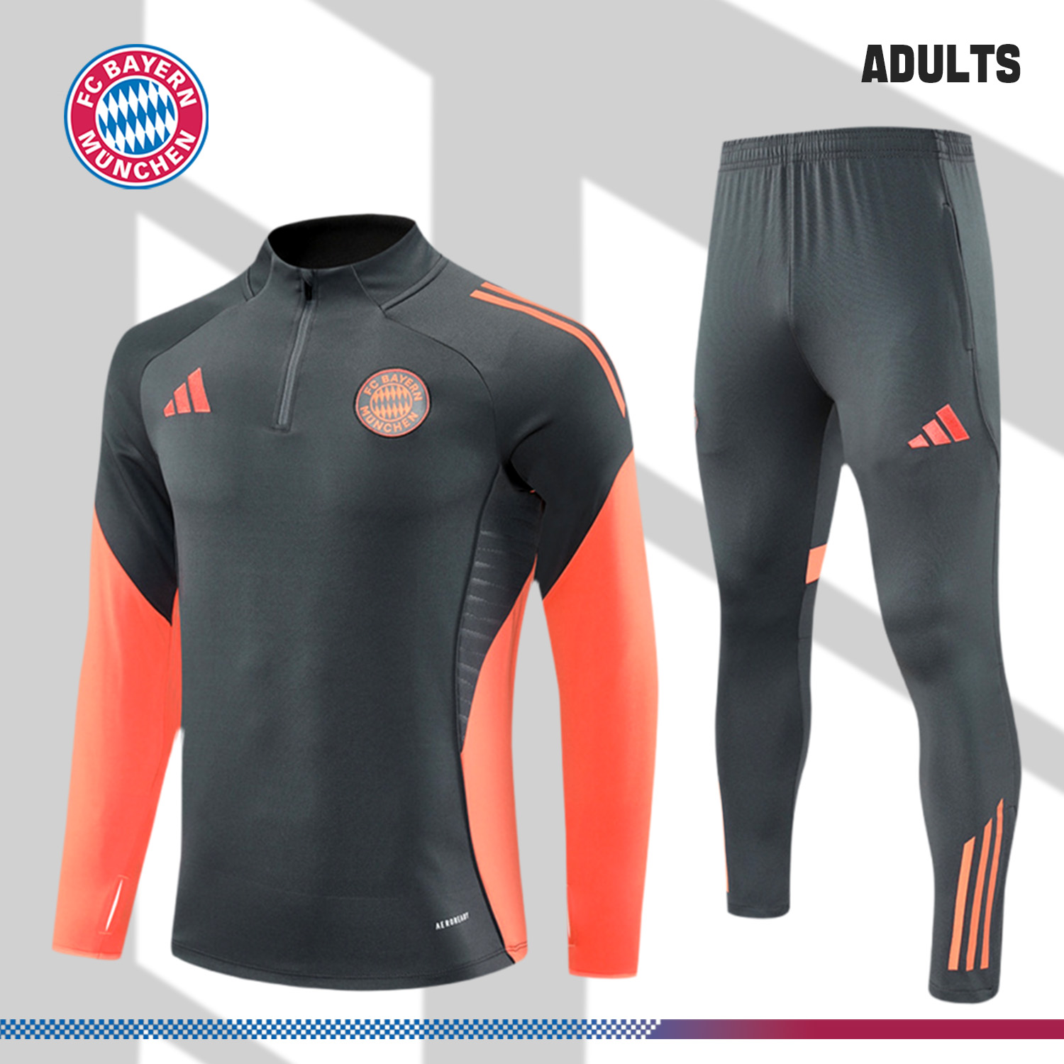 2025/2026 Bayern Munich Half Zip Suit (Adult kit)