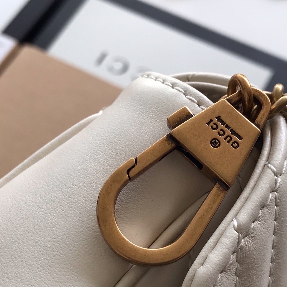 Gucci GG Marmont matelass?? leather super mini bag 476433
