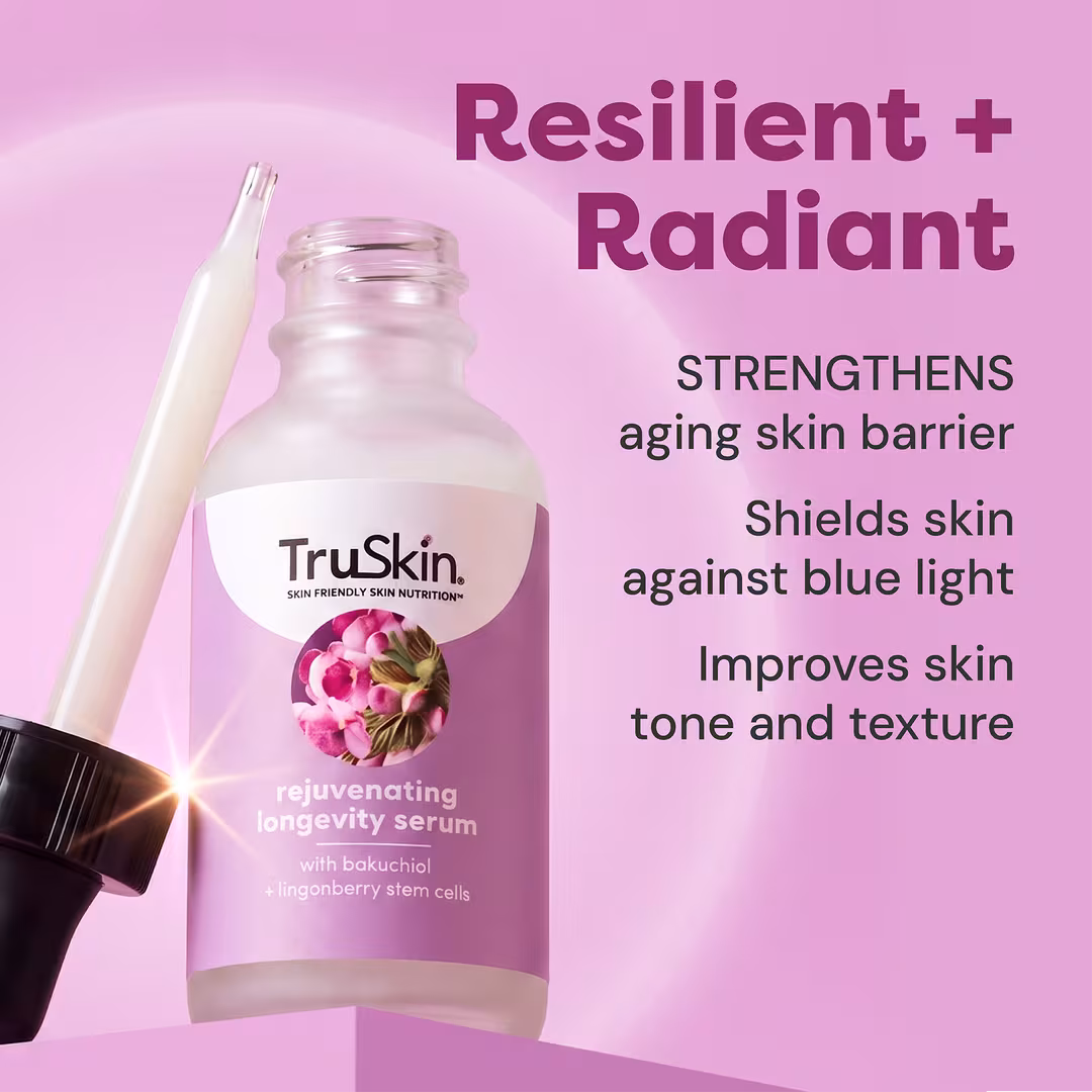 TruSkin  Rejuvenating Longevity Serum with Bakuchiol