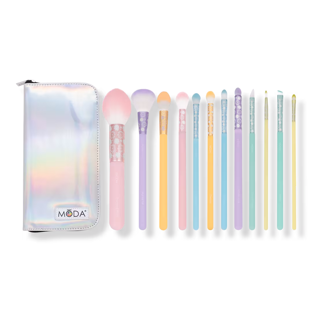 MŌDA  Posh Pastel Makeup Brush Kit