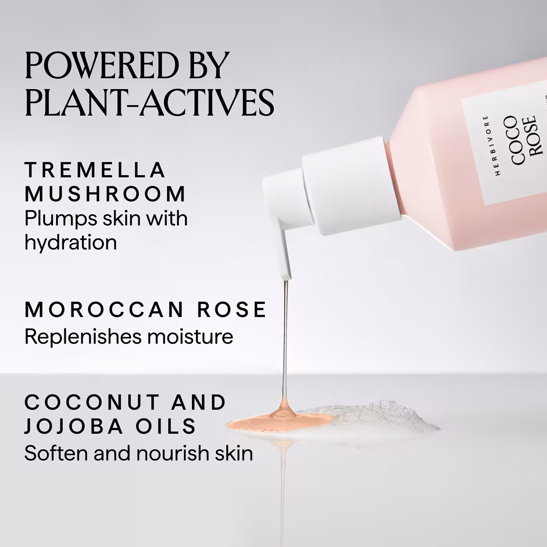 HERBIVORE  COCO ROSE Tremella Cleansing Oil Body Wash