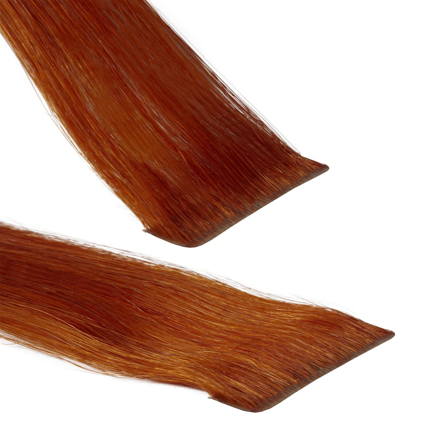Invisible Tape Extensions Premium Echthaar #8/43 Hellblond Rot-Gold