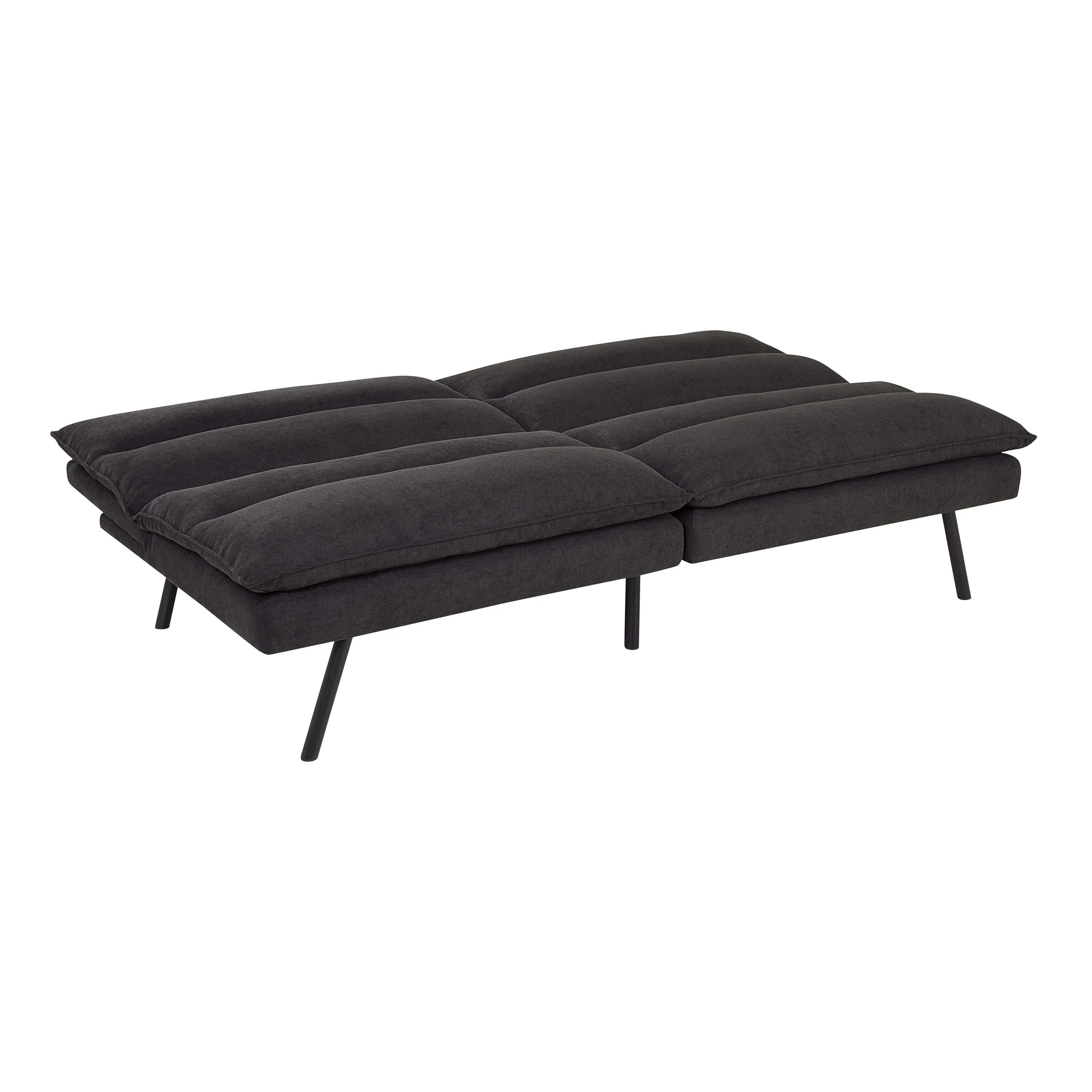 Mainstays Pillow Top Futon 71.25in, Charcoal