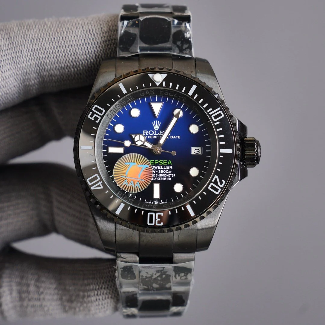 Rolex Watch SEA-DWELLER DEEPSEA 44MM CUSTOM ALL BLACK DEEP BLUE DIAL