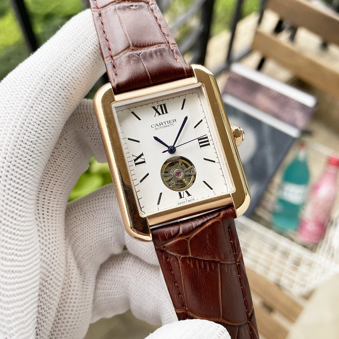 Cartier Watch TANK SOLO 40MM GOLD CASE TOURBILLON