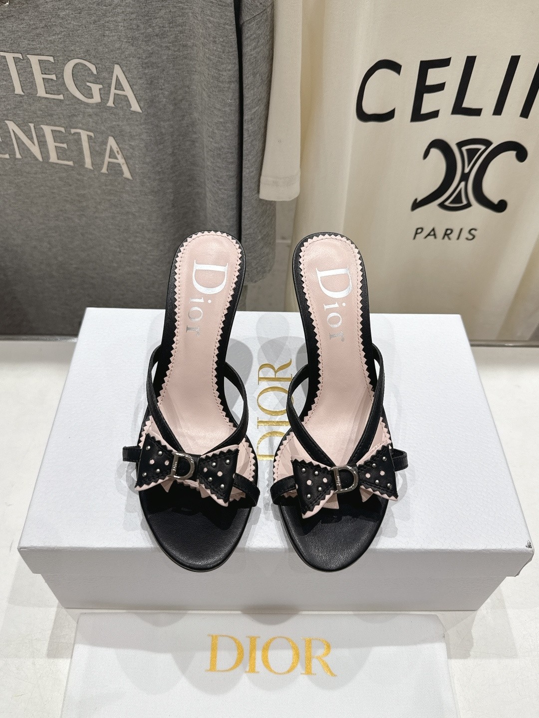 Dior bow Heels