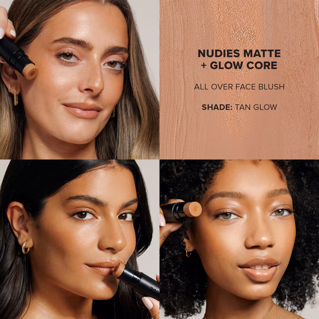 NUDESTIX  NUDIES Matte + Glow Core All Over Face Blush Color