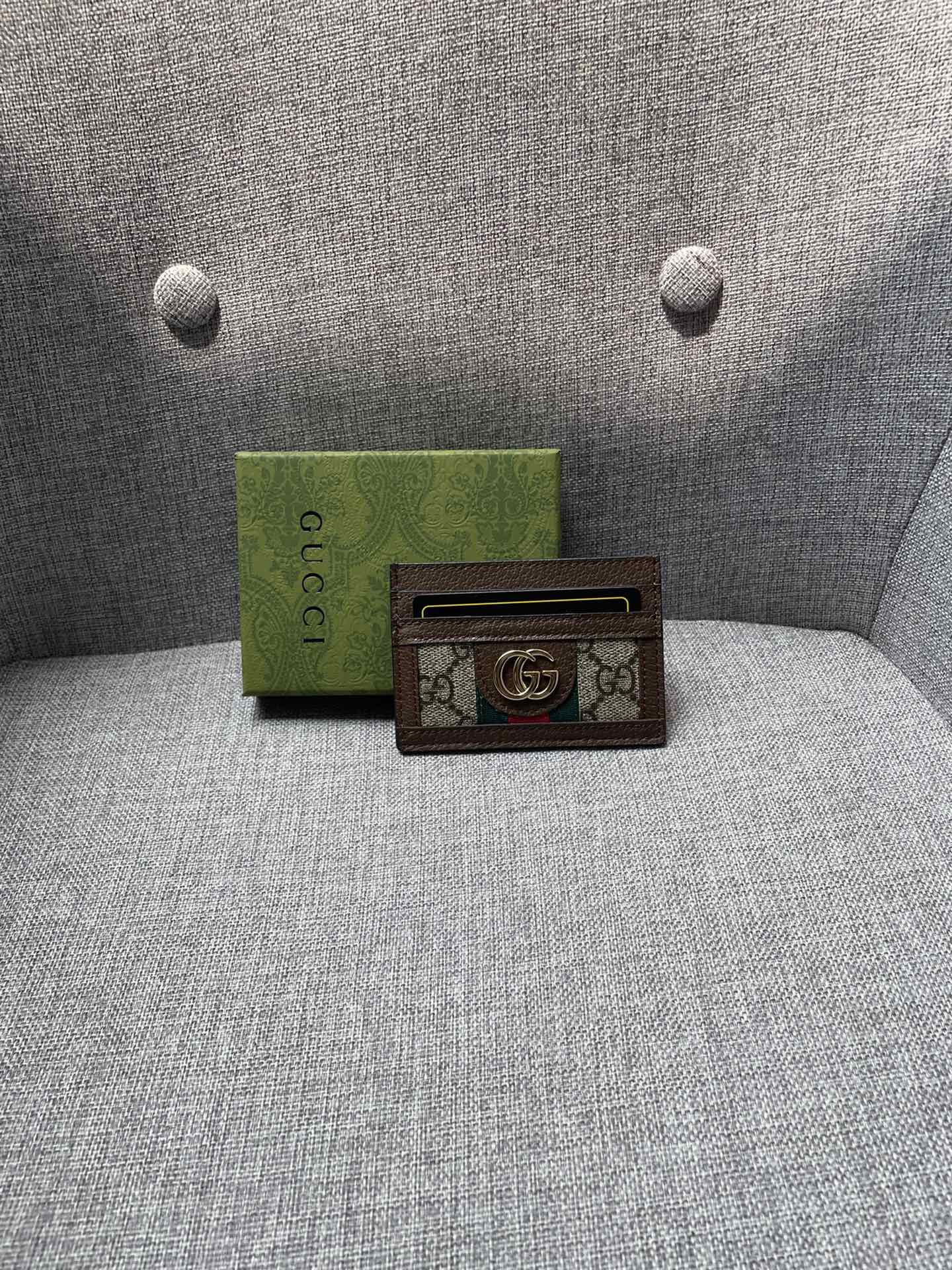 Gucci Wallets Ophidia GG Card Case 523159 XL54 10cm