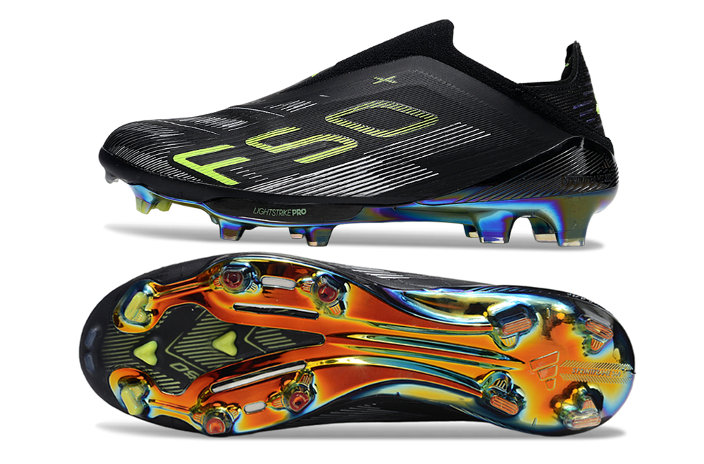 A F50 Low-top Waterproof Football Shoes Without Shoelaces