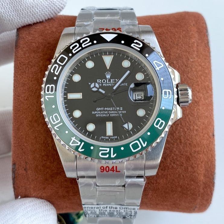 Rolex Watch GMT-MASTER II CUSTOM GREEN BLACK BEZEL LIMITED EDITION Watch